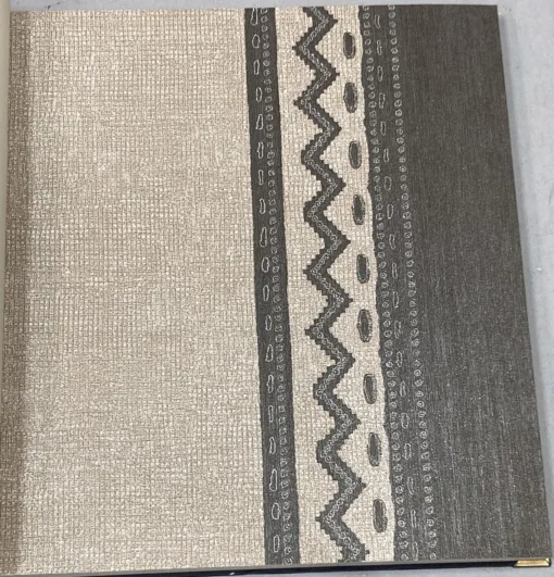 Decowall Crown 4408-03 Duvar Kağıdı Kahverengi Simli Çizgili