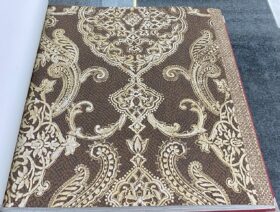 Som Livia 65320-5 Duvar Kağıdı Kahverengi Damask Desen