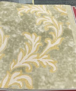 Som Livia 65329-2 Duvar Kağıdı Kahverengi Damask Desen Gold