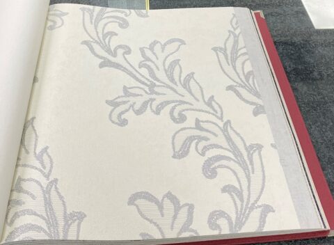 Som Livia 65329-3 Duvar Kağıdı Açık Krem Damask Desen