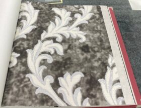 Som Livia 65329-4 Duvar Kağıdı Koyu Kahve Damask Desen