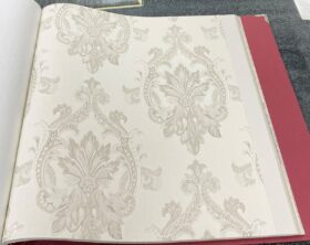 Som Livia 65347-2 Duvar Kağıdı Krem Damask Desen