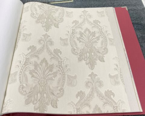 Som Livia 65347-3 Duvar Kağıdı Yeşil Damask Desen