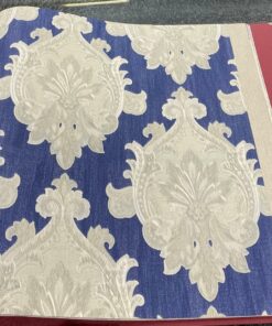 Som Livia 65347-6 Duvar Kağıdı Mavi Damask Desen