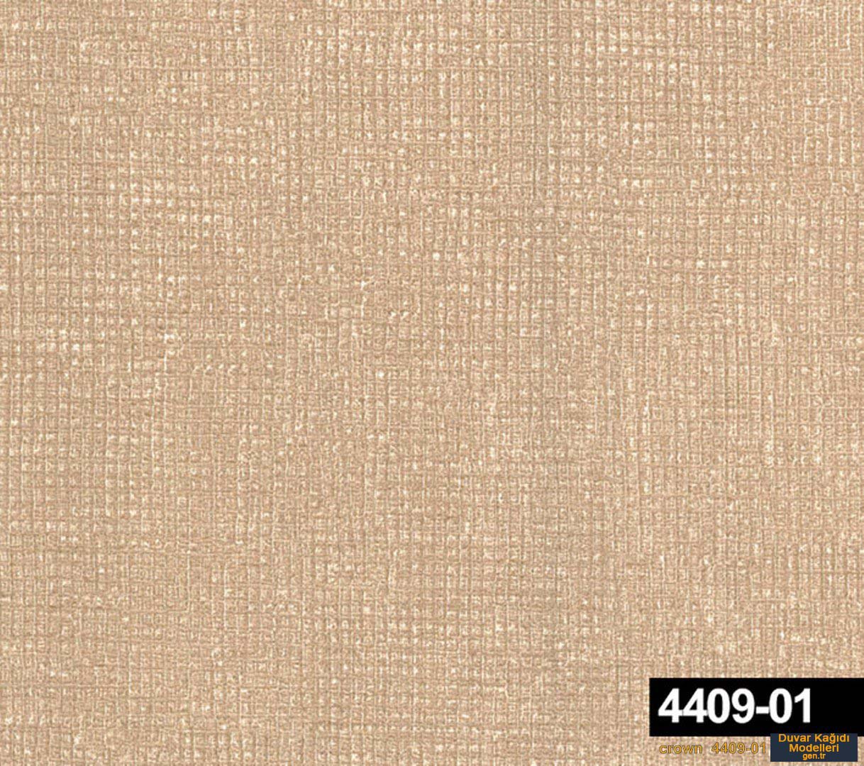 Koyu Krem Simli Duvar Kağıdı Hasır Desenli Crown 440901