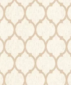 Ankawall Four Seasons 437030 Krem Geometrik Duvar Kağıdı