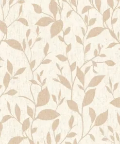 Ankawall Four Seasons 437040 Krem Yaprak Duvar Kağıdı