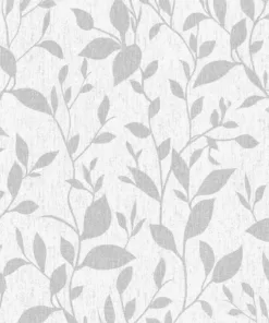 Ankawall Four Seasons 437041 Gri Yaprak Duvar Kağıdı
