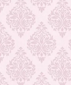 Ankawall Four Seasons 437053 Açık Pembe Damask Duvar Kağıdı
