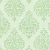 Ankawall Four Seasons 437057 Açık Yeşil Damask Duvar Kağıdı