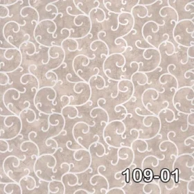 Decowall Astor 109-01 Duvar Kağıdı Krem Sarmaşık Desenli
