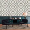 Duka Secret Palace DK.21351-4 Duvar Kağıdı Mavi Damask Desen