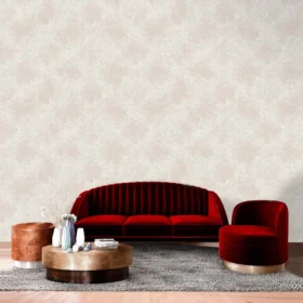 Duka Secret Palace DK.21651-1 Duvar Kağıdı Krem Simli Damask Desen