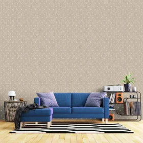 Duka Secret Palace DK.T21420-3 Duvar Kağıdı Sütlü Kahverengi Desenli