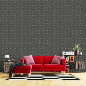 Duka Secret Palace DK.T21420-4 Duvar Kağıdı Koyu Gri Kendinden Desenli