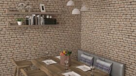 Ankawall Berceste 51434 Açık Kahve Taş Duvar Kağıdı