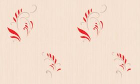 Ankawall Berceste 54082 Kırmızı Yaldızlı Yaprak Duvar Kağıdı