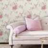 Som Livia 65311-2 Duvar Kağıdı Kırmızı Çiçek Desenli