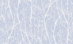 Ankawall Luna 582134 Mavi Sarmaşık Desenli Duvar Kağıdı