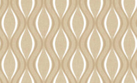 Ankawall Luna 582240 Açık Kahve Dalgalı Duvar Kağıdı Beyaz