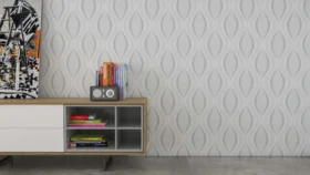 Ankawall Luna 582241 Açık Gri Dalgalı Duvar Kağıdı