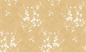 Ankawall Luna 582263 Koyu Krem Çiçek Desenli Duvar Kağıdı