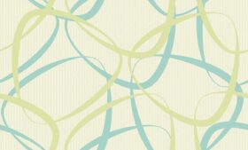 Ankawall Luna 582424 Mavi Geometrik Desen Duvar Kağıdı Krem