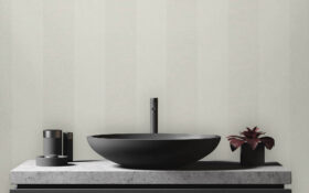 Som Mira 43420-2 Duvar Kağıdı Açık Krem Çizgili