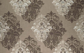 Som Mira 43437-5 Duvar Kağıdı Kahverengi Damask Desen