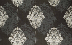 Som Mira 43437-6 Duvar Kağıdı Koyu Gri Damask Desen