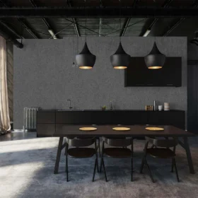 Duka Natura DK.22110-3 Duvar Kağıdı Koyu Gri Kendinden Desenli