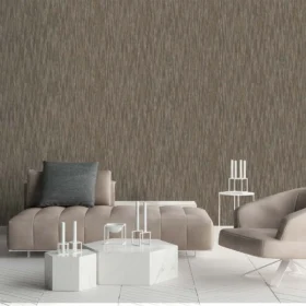 Duka Natura DK.22430-3 Duvar Kağıdı Kahverengi Simli Kendinden Desenli