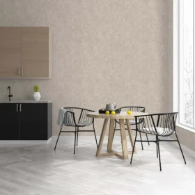 Duka Natura DK.22540-2 Duvar Kağıdı Bej Kendinden Desenli