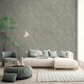 Duka Natura DK.22540-3 Duvar Kağıdı Gri Kendinden Desenli