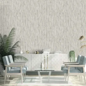 Duka Natura DK.22640-2 Duvar Kağıdı Gri Kendinden Desenli