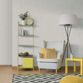 Duka Natura DK.22730-1 Duvar Kağıdı Açık Gri Kendinden Desenli