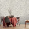 Duka Natura DK.22830-1 Duvar Kağıdı Açık Gri Mermer Desenli