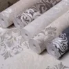 Som Mira 43437-1 Duvar Kağıdı Açık Krem Damask Desen