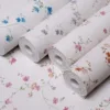 Som Mira 43447-1 Duvar Kağıdı Gri Çiçek Desenli
