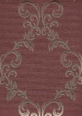 Genesis 3002-4 Bordo damask desen duvar kağıdı