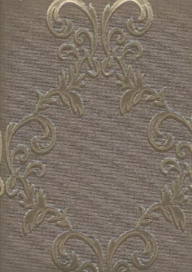 Alternative view of Genesis 3002-5 Kahverengi damask desen duvar kağıdı