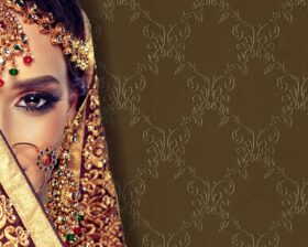 Genesis 3002-5 Kahverengi damask desen duvar kağıdı