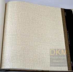Bej hasır desenli duvar kağıdı Grid 2 1002-8
