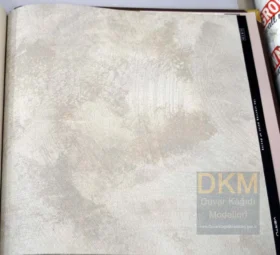 Açık gri eskitme desenli duvar kağıdı Grid 2 1012-6