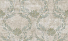 Alternative view of Ravena Contempo 572211-2 Duvar Kağıdı Açık Mavi Damask Desen Gold