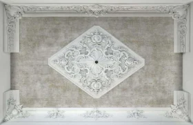 Ravena Contempo 572213-3 Duvar Kağıdı Mavi Eskitme Desenli Kahverengi