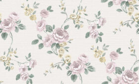 Ravena Contempo 572951-2 Duvar Kağıdı Sarı Çiçek Desenli Pembe