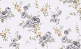 Ravena Contempo 572951-4 Duvar Kağıdı Pembe Çiçek Desenli Sarı