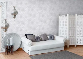 Ravena Contempo 572961-1 Duvar Kağıdı Açık Bej Geometrik Desenli