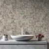 Ravena Contempo 572963-5 Duvar Kağıdı Bej Eskitme Desenli Kahverengi